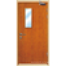 Puertas a prueba de incendios de madera con puerta cortafuegos, interiores o exteriores